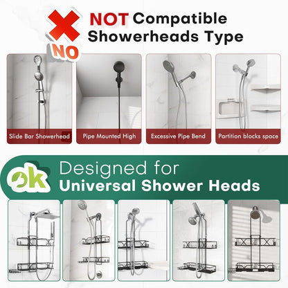 Elevate™ Adjustable Shower Caddy